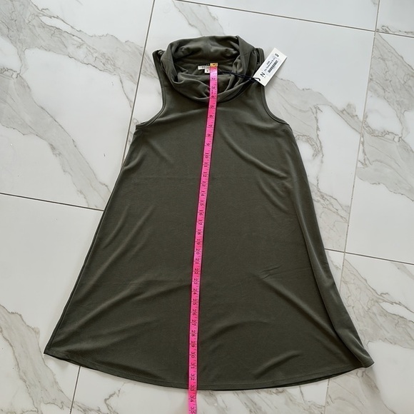 NATION LTD Flo Turtleneck dress Olive Size Small NEW WITH TAGS REVOLVE cowl neck - Picture 6 of 8